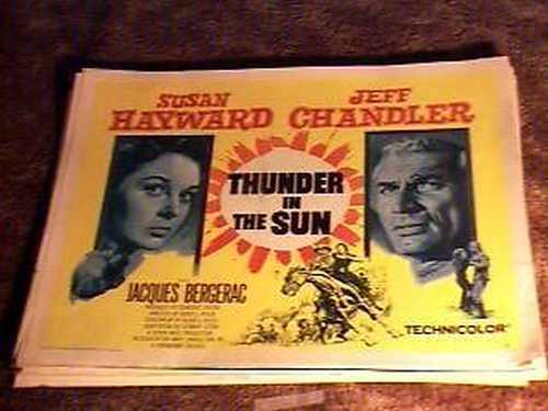 THUNDER IN SUN 22X28 MOVIE POSTER ’59 SUSAN HAYWARD