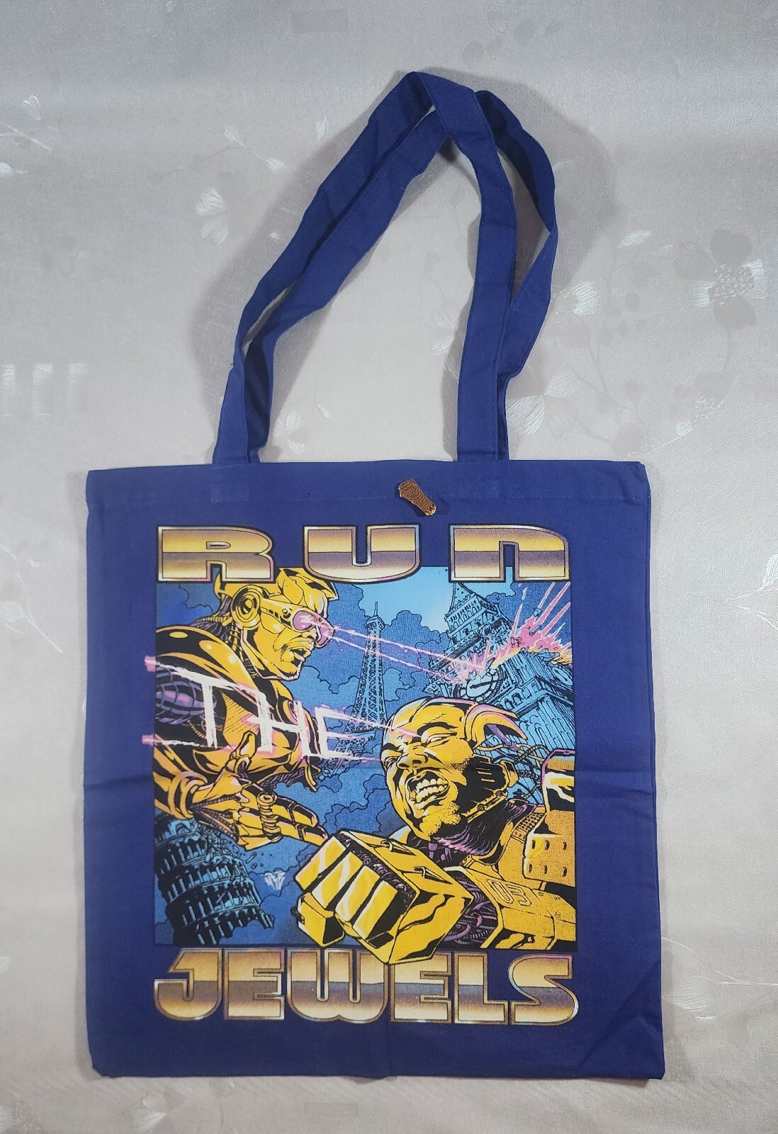 Run The Jewels Tote Bag 2017 Record Store Day Blue Printed Artwork