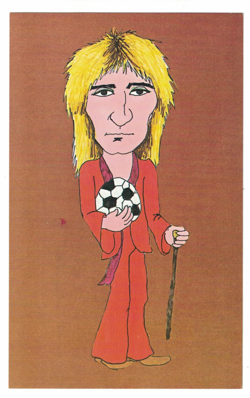 Rock Music Large Trading Card: 1979 Rockards ROD STEWART 5×8 Mini Poster, EX-