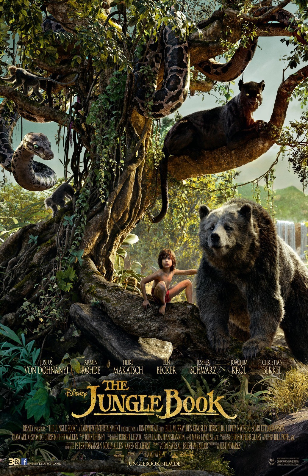 The Jungle Book movie poster (b) – 11″ x 17″ (2016)