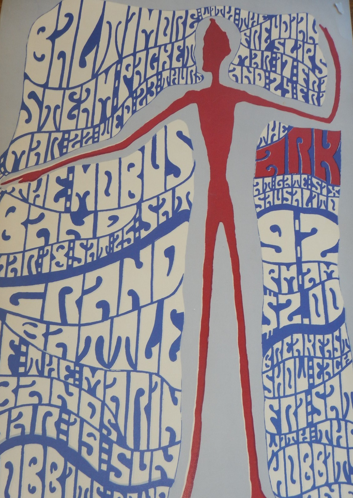 ORIGINAL 1967 BALTIMORE STEAM PACKET – AT THE ARK IN SAUSALITO CONCERT POSTER