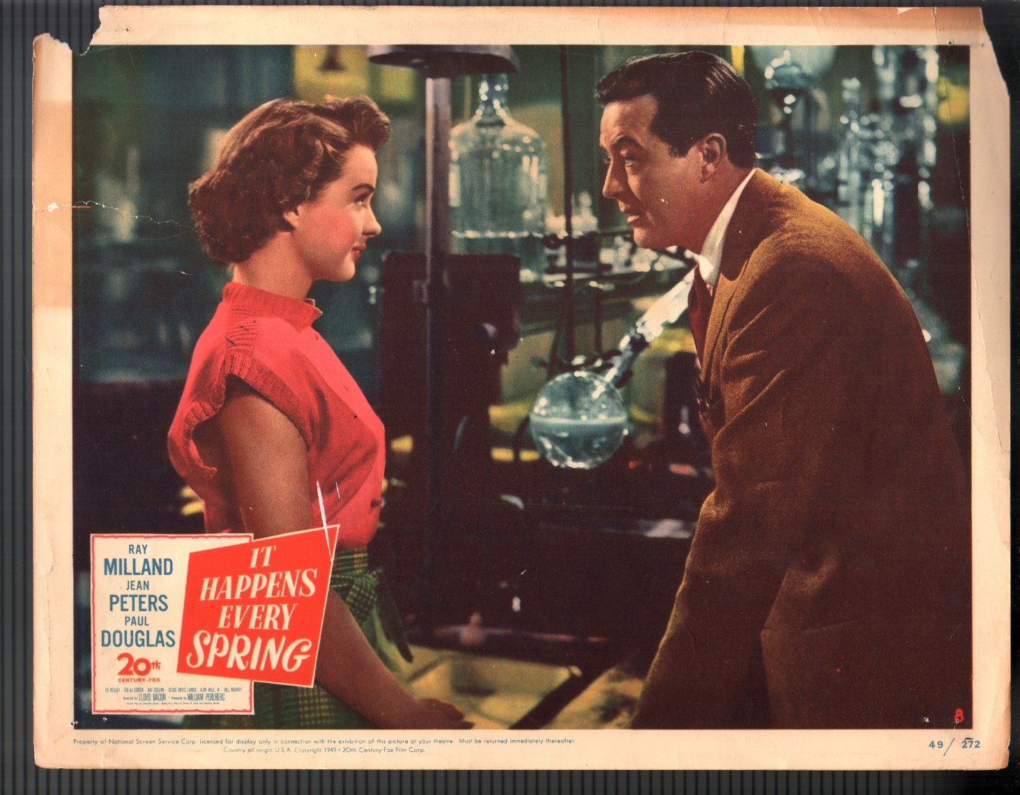 It Happens Every Spring-Lobby Card-#8-1949-Jean Peters-Paul Douglas