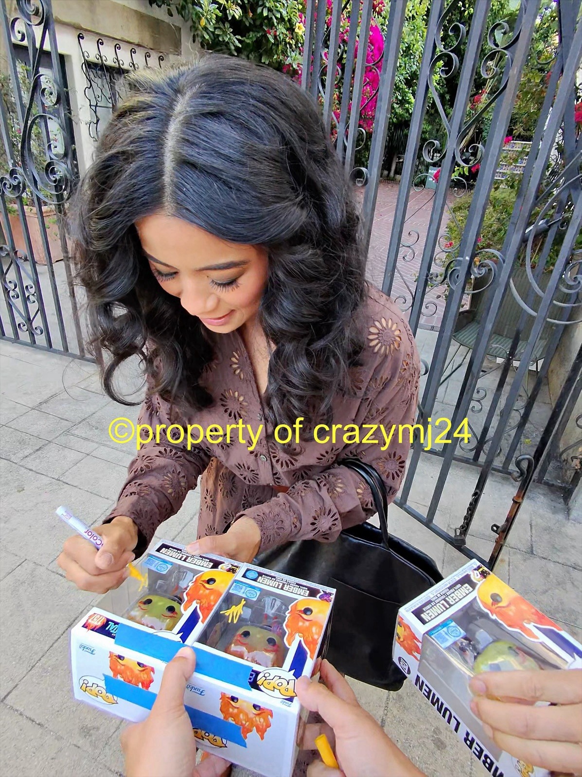 Leah Lewis Signed Ember Lumen Elemental Pixar Funko Autograph Proof SWAU COA