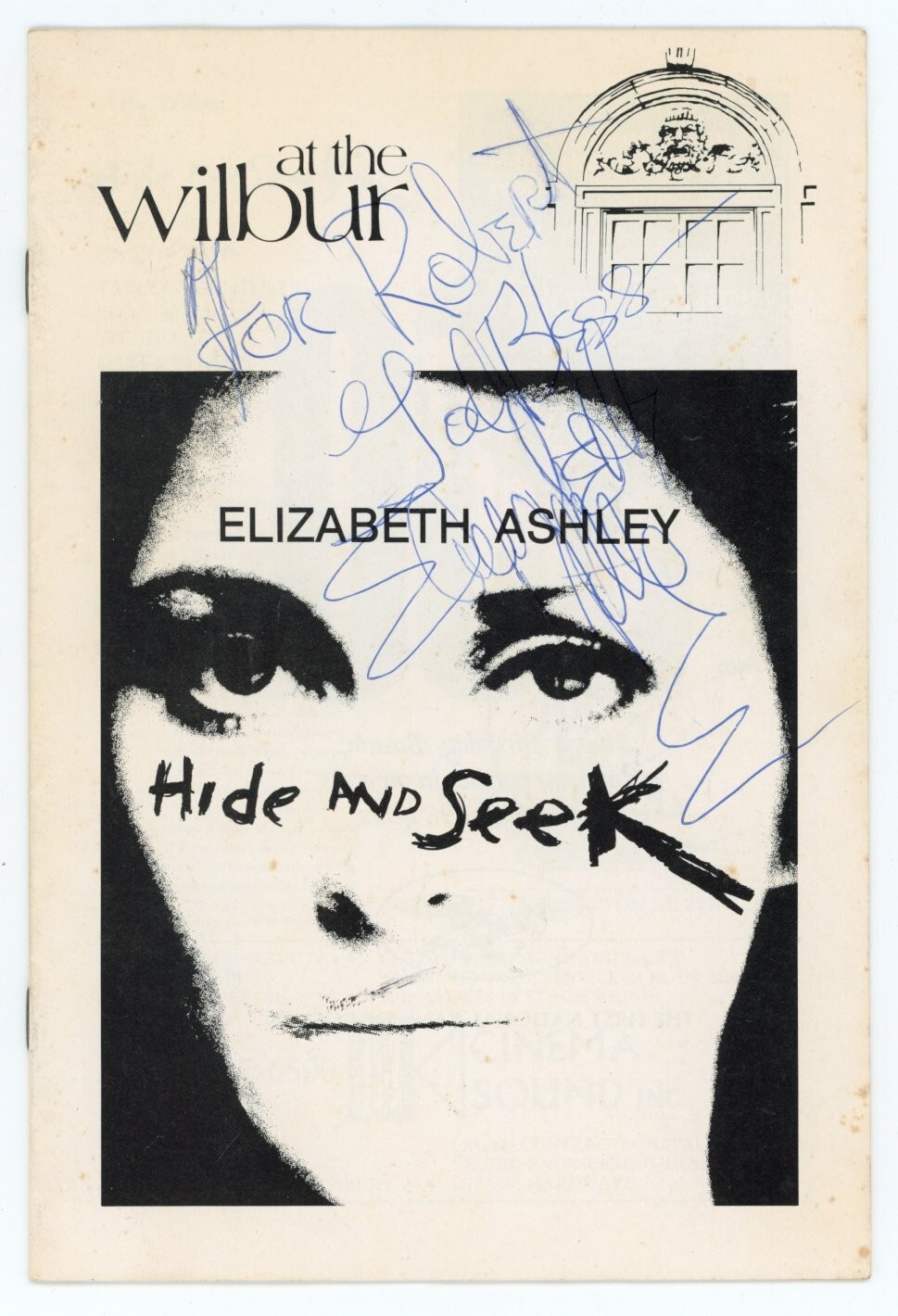 Elizabeth Ashley & Christine Baranski-Signed Playbill for Hide and Seek