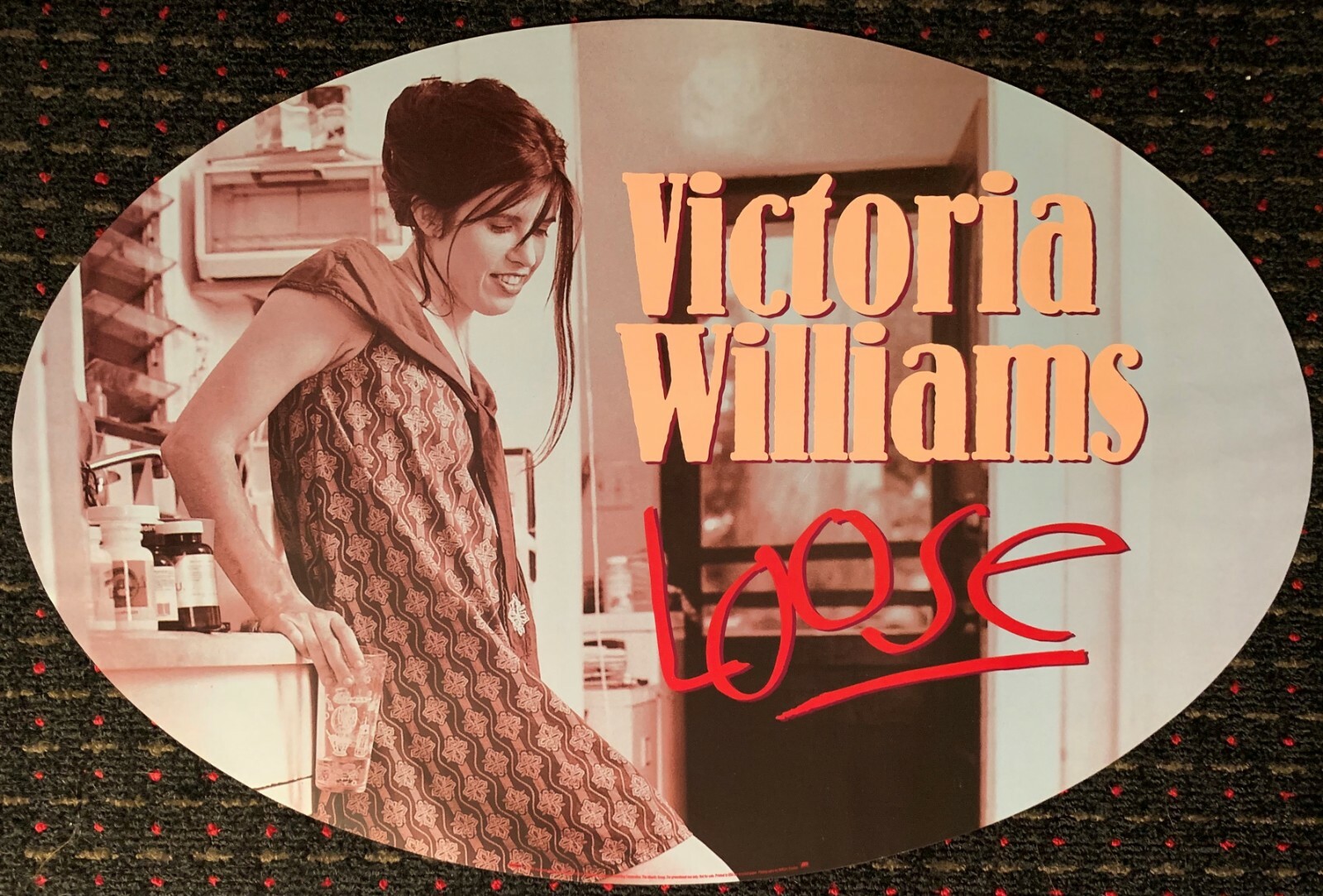 VICTORIA WILLIAMS Loose 20×30 record store promo poster 1994 Alt Country FOLK
