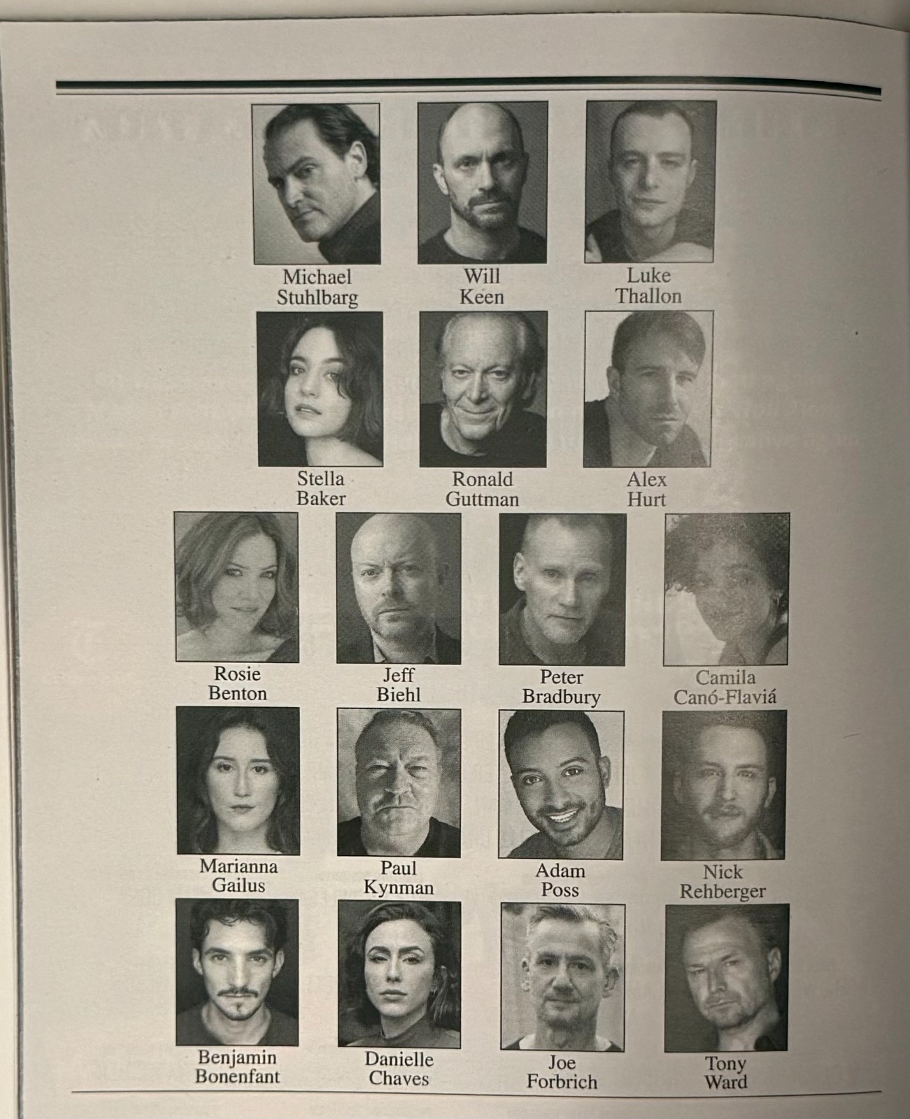 Patriots Playbill April 2024 Michael Stuhlbarg Will Keen Broadway Play
