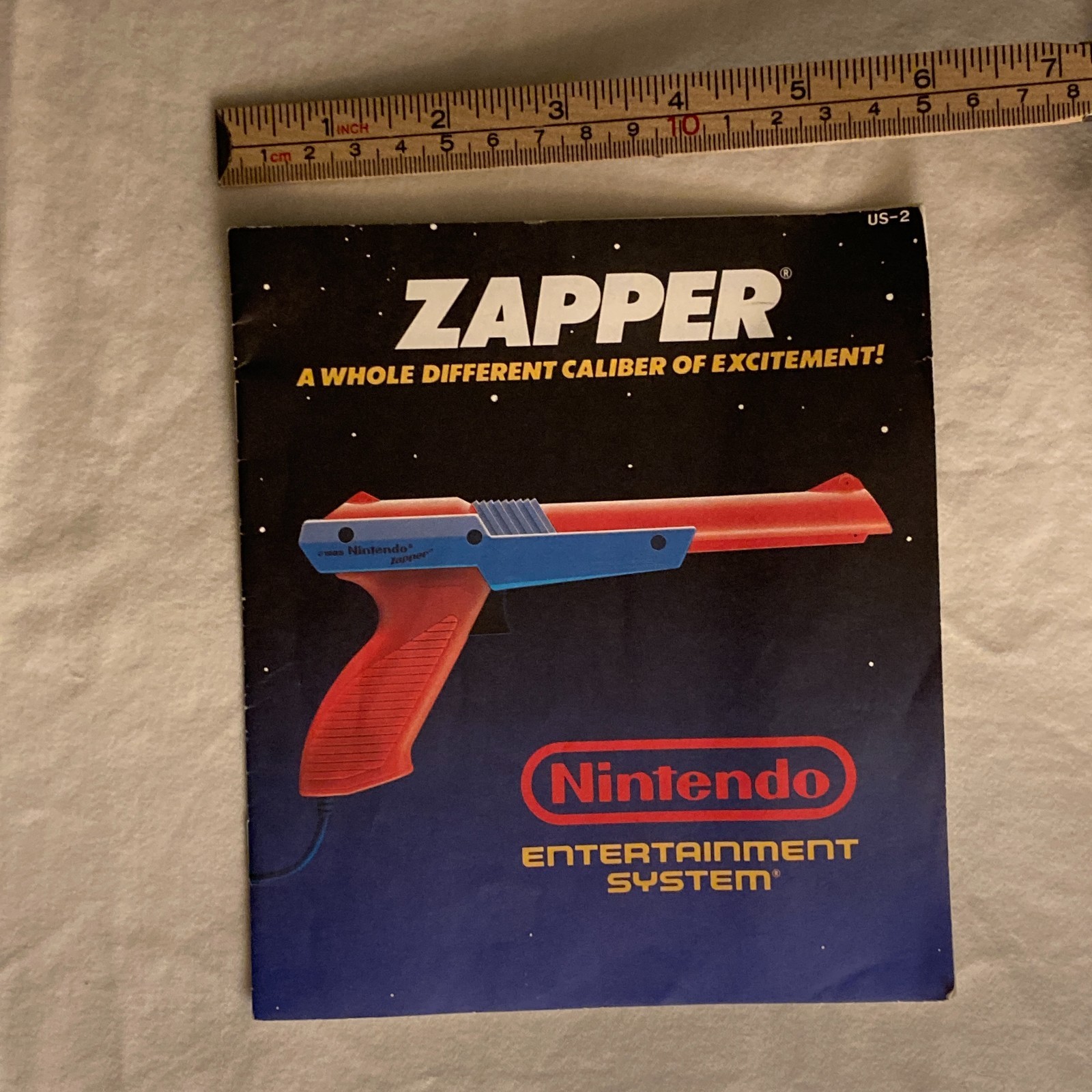 NES Zapper Instruction Manual US-2 + Registration/Warranty Booklet Insert