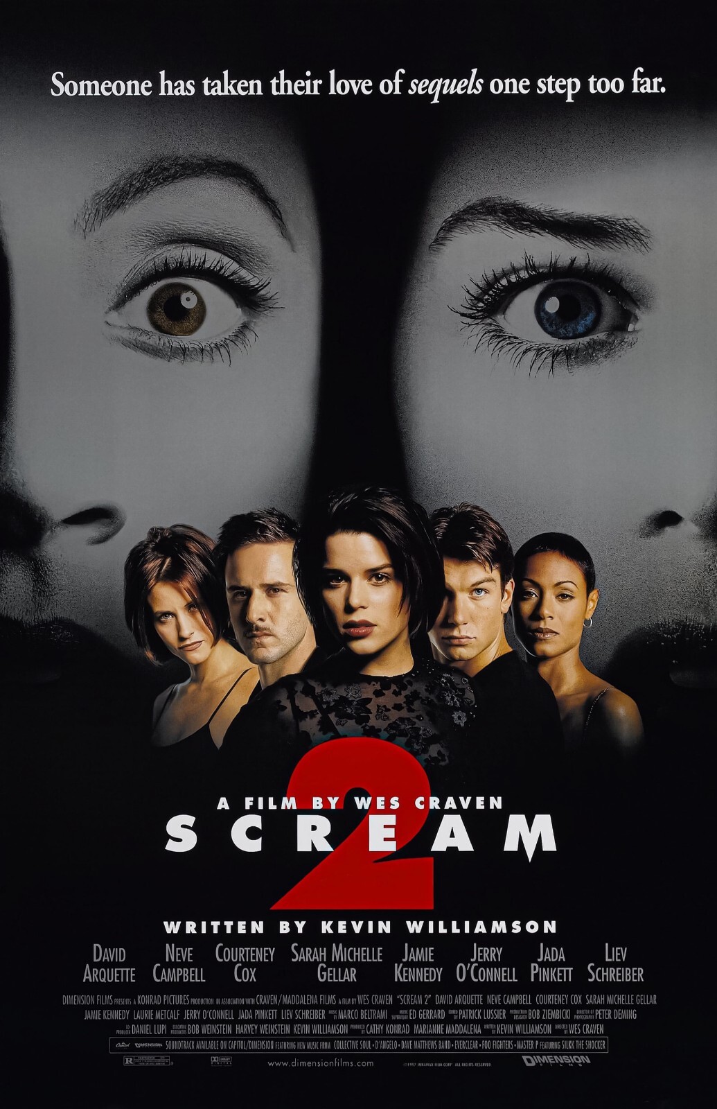 Scream 2 movie poster – Wes Craven, Horror – 11 x 17 inches Scream poster