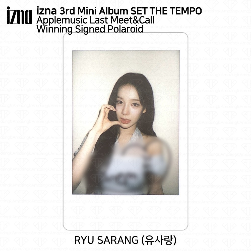 IZNA 3rd Mini Album SET THE TEMPO AppleMusic Last M&C Winning Signed Polaroid