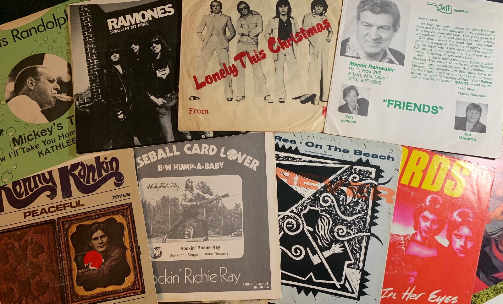 7-inch Picture Sleeves –”R” Artists – NO RECORDS