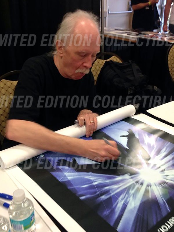 JOHN CARPENTER Signed The Thing Movie Poster 27X40 – with COA & PICTURE
