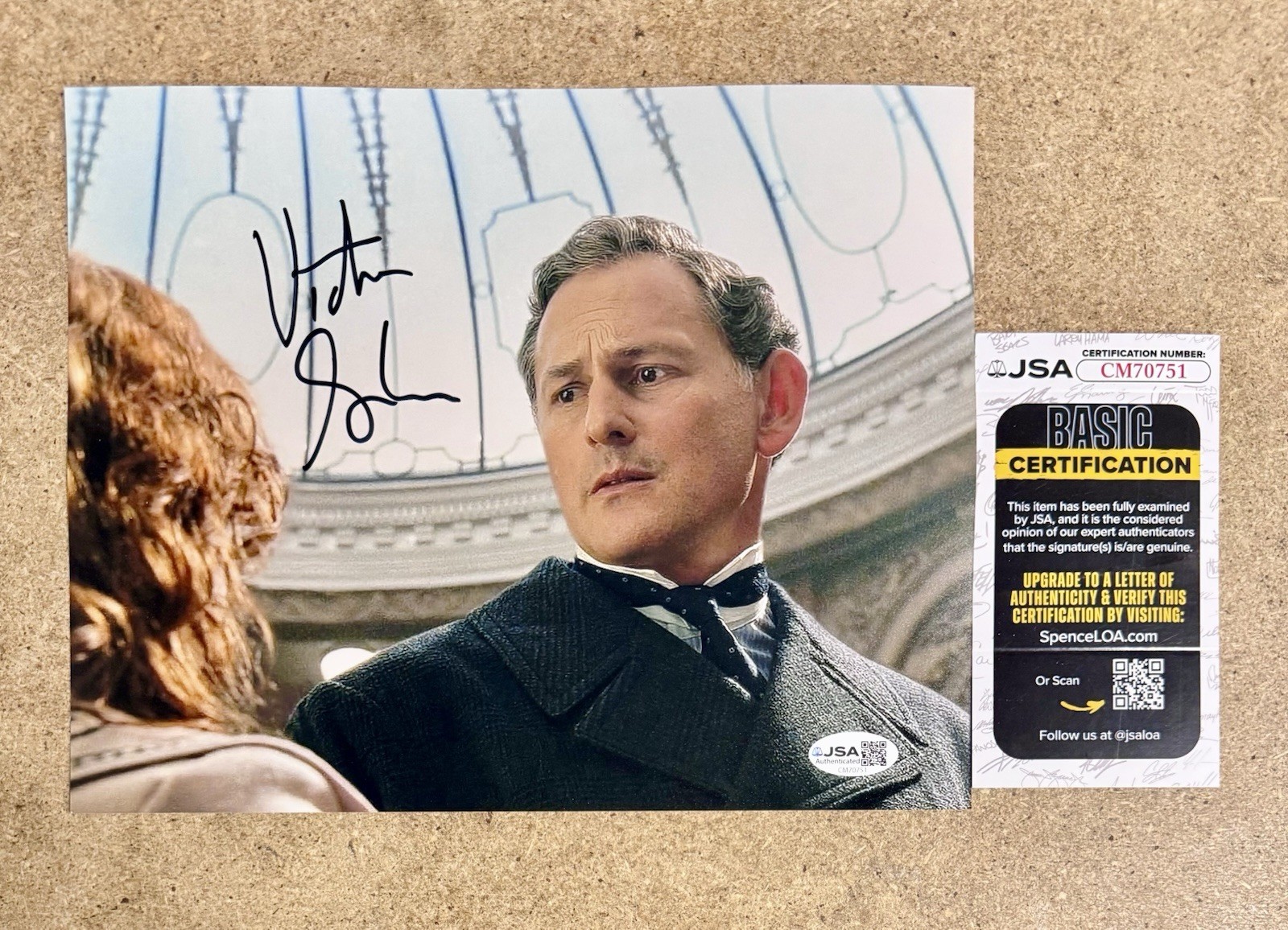Victor Garber Signed Autographed Mr. Thomas Andrews Titanic Photo With JSA COA