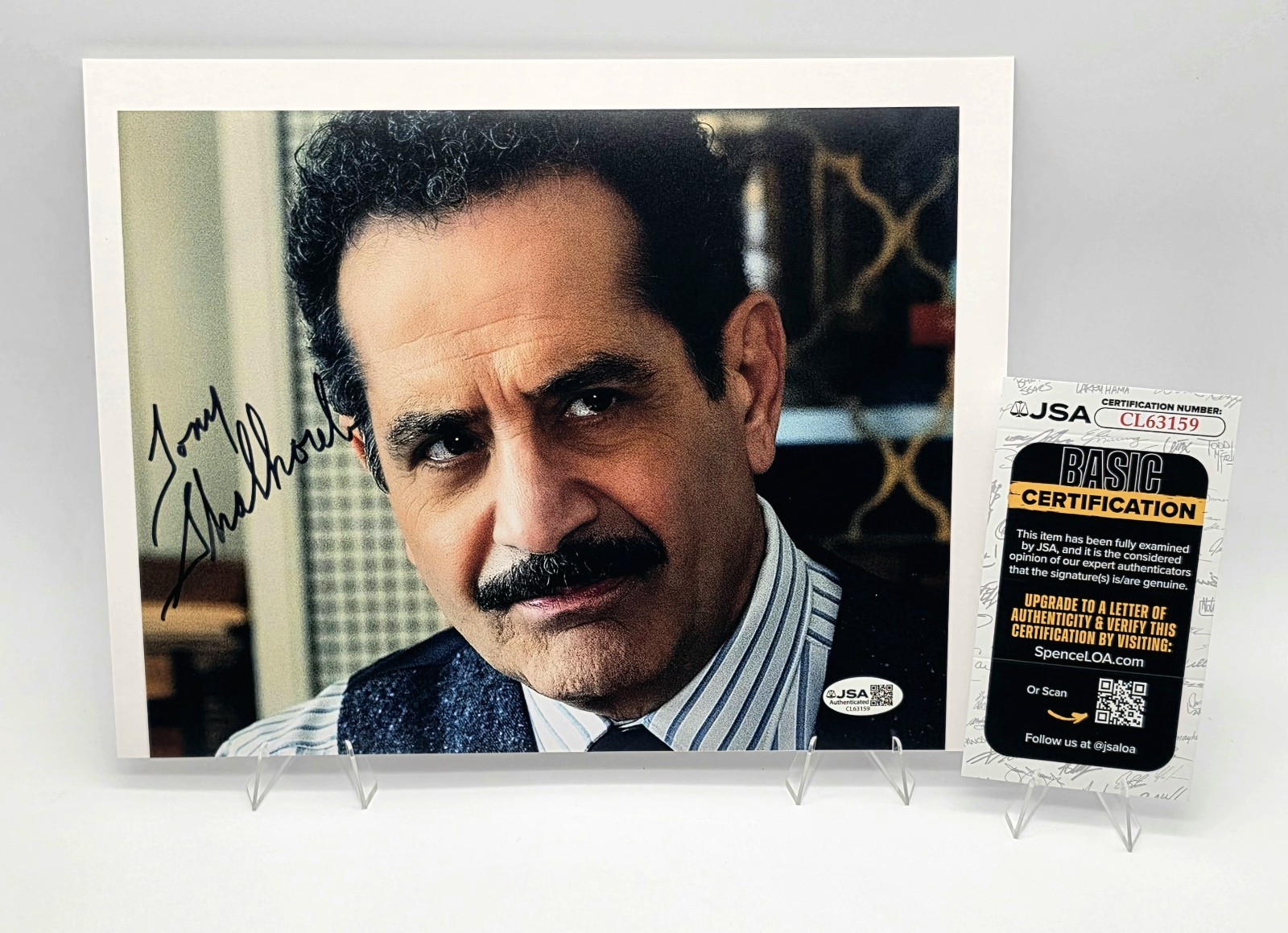 Tony Shalhoub Signed 8×10 Photo JSA COA Monk Actor Autograph TV Memorabilia