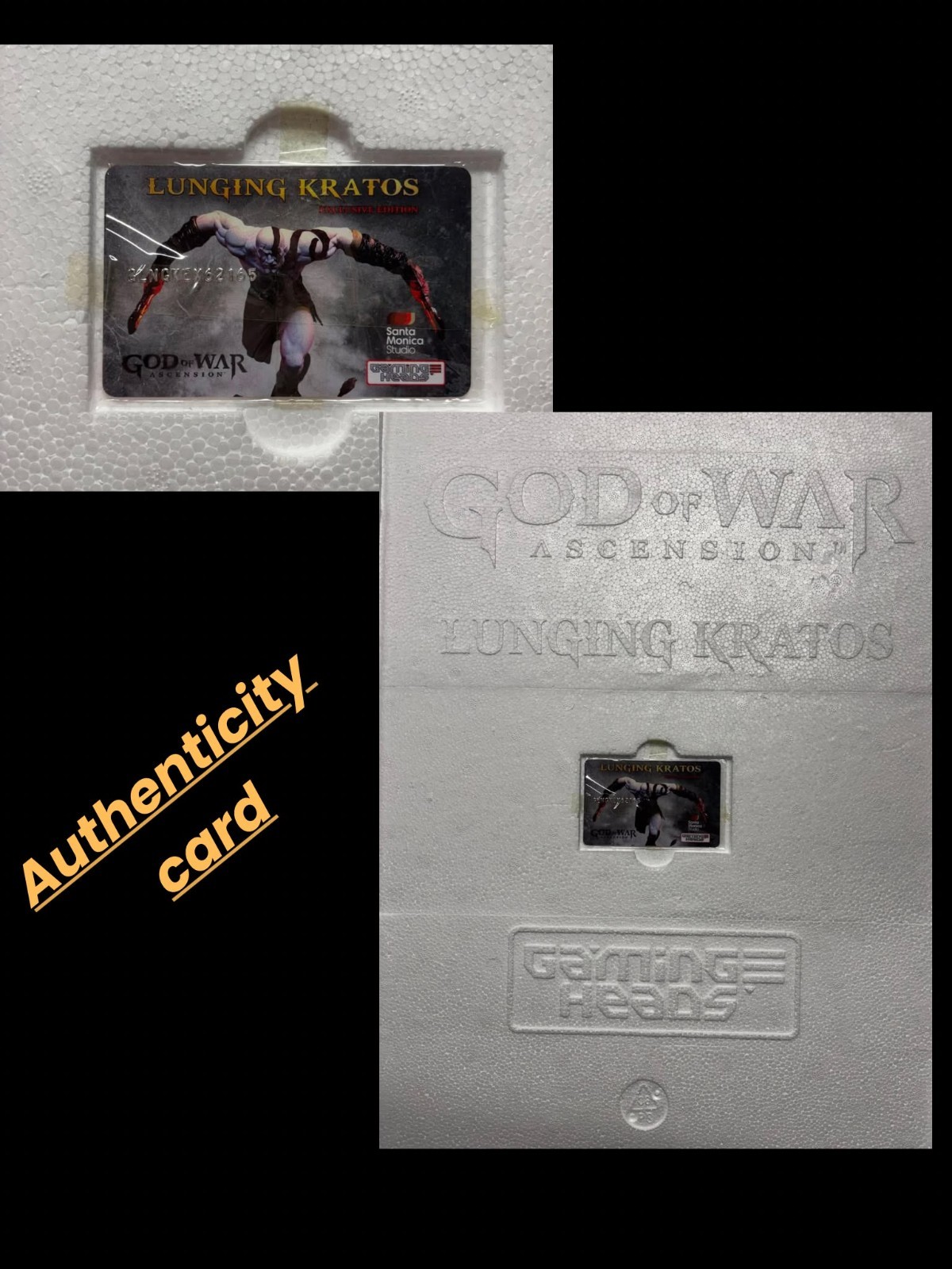 Gaming Heads Lunging Kratos Exclusive Statue #148 God Of War Playstation Rare