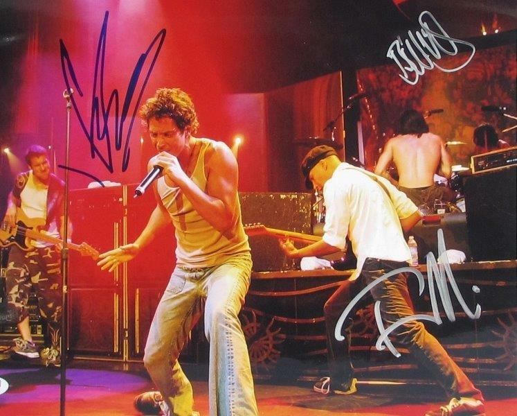 REPRINT – AUDIOSLAVE Chris Cornell Autographed Signed 8 x 10 Photo Tom Morello