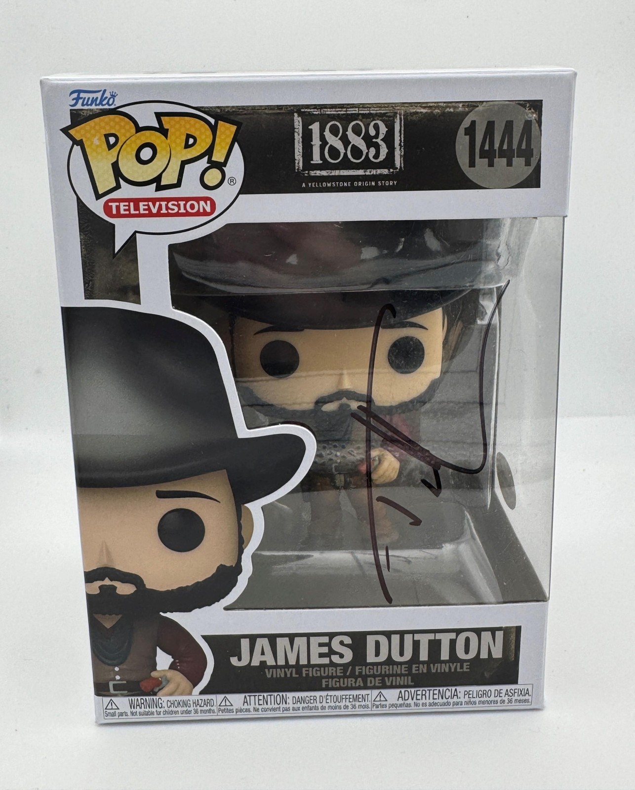 Tim McGraw “1883” SIGNED Yellowstone ‘James Dutton’ 1444 Funko Pop Figure B ACOA