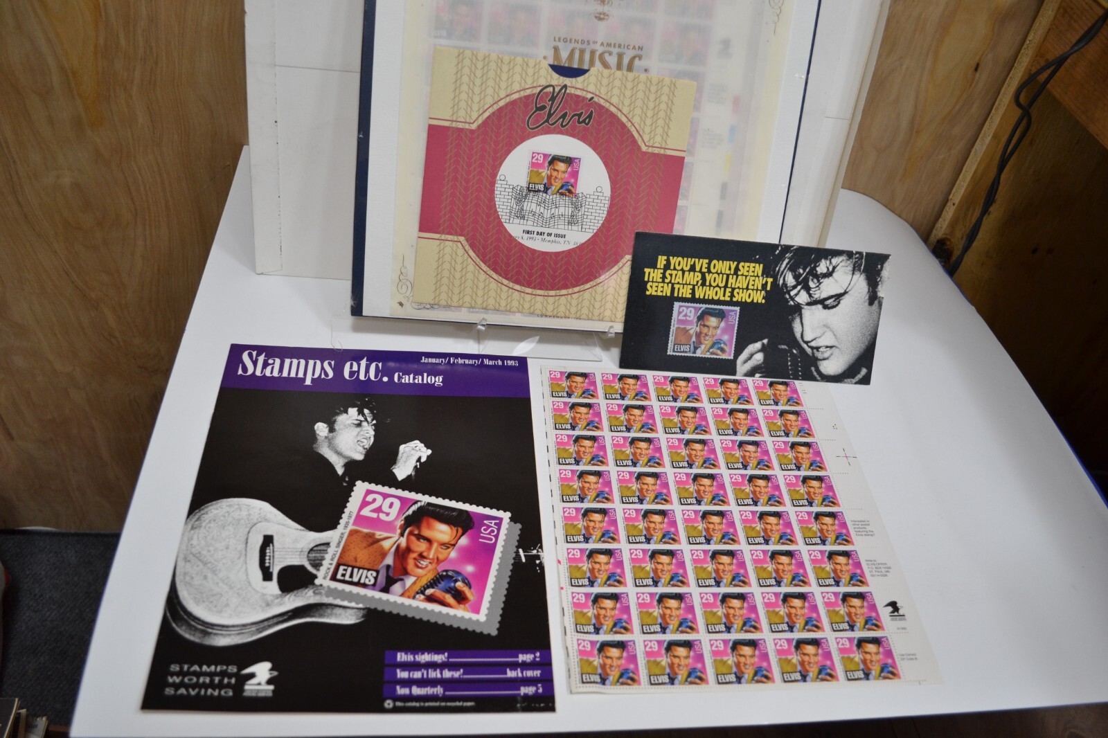 Elvis Presley USPS #9918 1st Day Issue Stamp Collection Sealed Brochure, Catalog