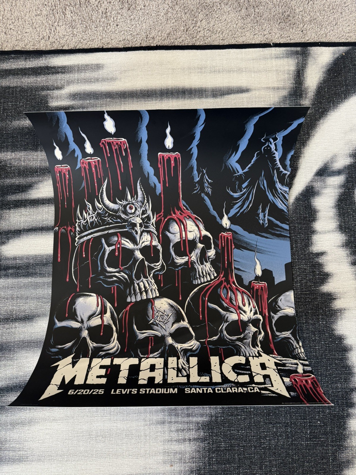 Metallica Poster Levi’s Stadium Night 1 June 20, 2025 (324/900)