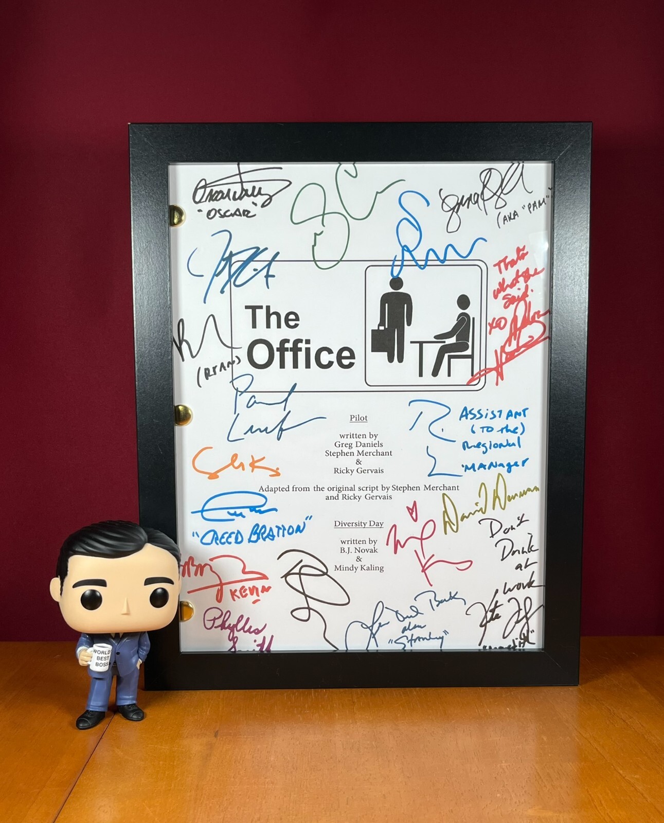 The Office Pilot Script Signed- And Episode 2- Autograph Reprints- 2 in 1