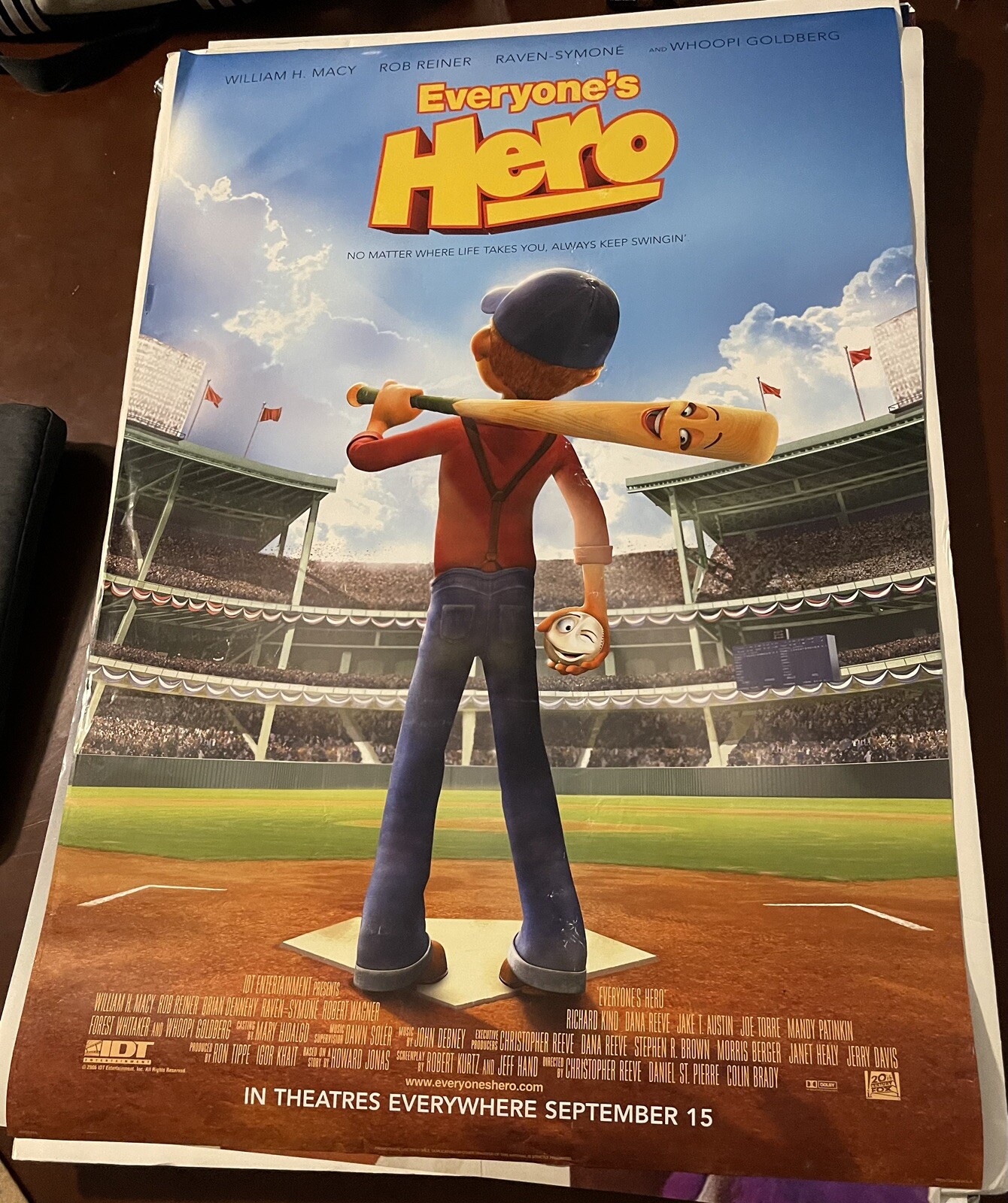 EVERYONE’S HERO great original 27×40 D/S movie poster