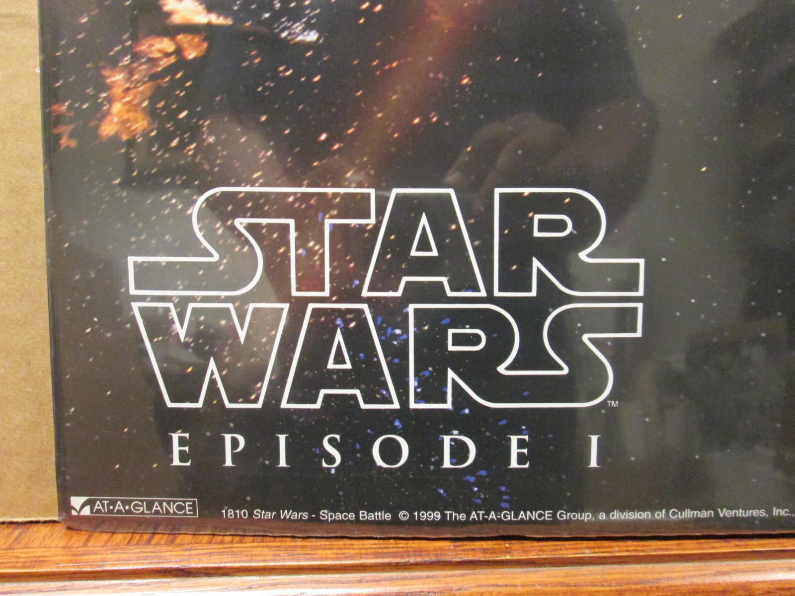 Vintage Star Wars Episode l Space battle Poster 1999 6562