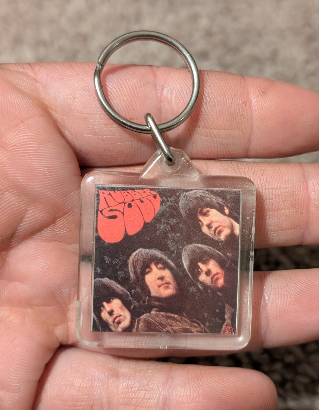 Vintage 1996 Beatles Apple Corps Limited Ring/KeyChain