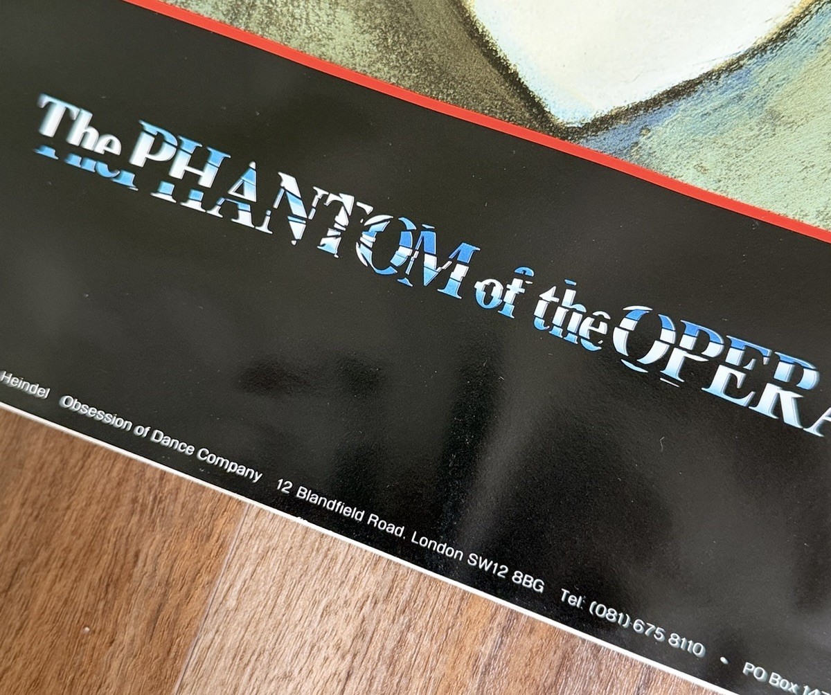 Vintage RARE 1986 Robert Heindel Phantom of the Opera Art Poster I’m Here 34×22
