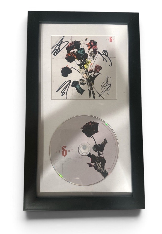 Shinedown Signed Cd Insert Autographed Full Band EIGHT Framed Display JSA COA