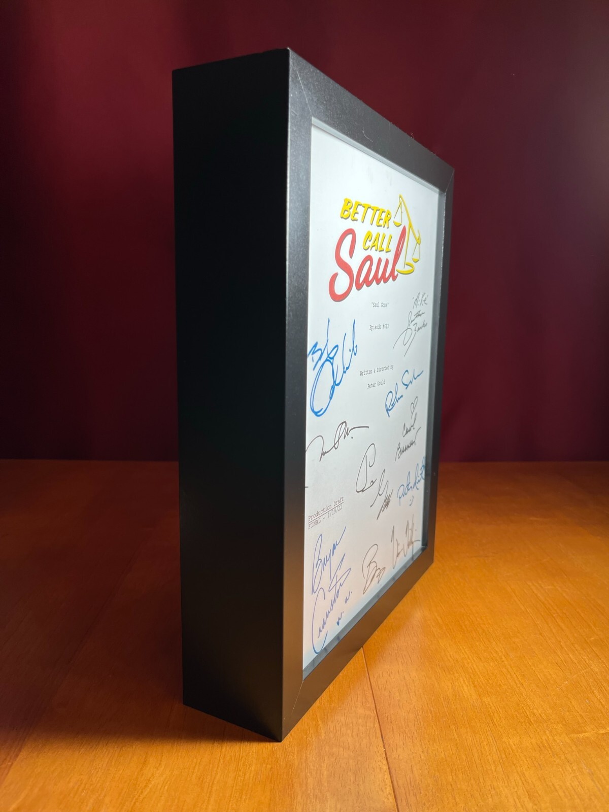 Better Call Saul Series Finale Script – Signed – Saul Gone – Autograph Reprints