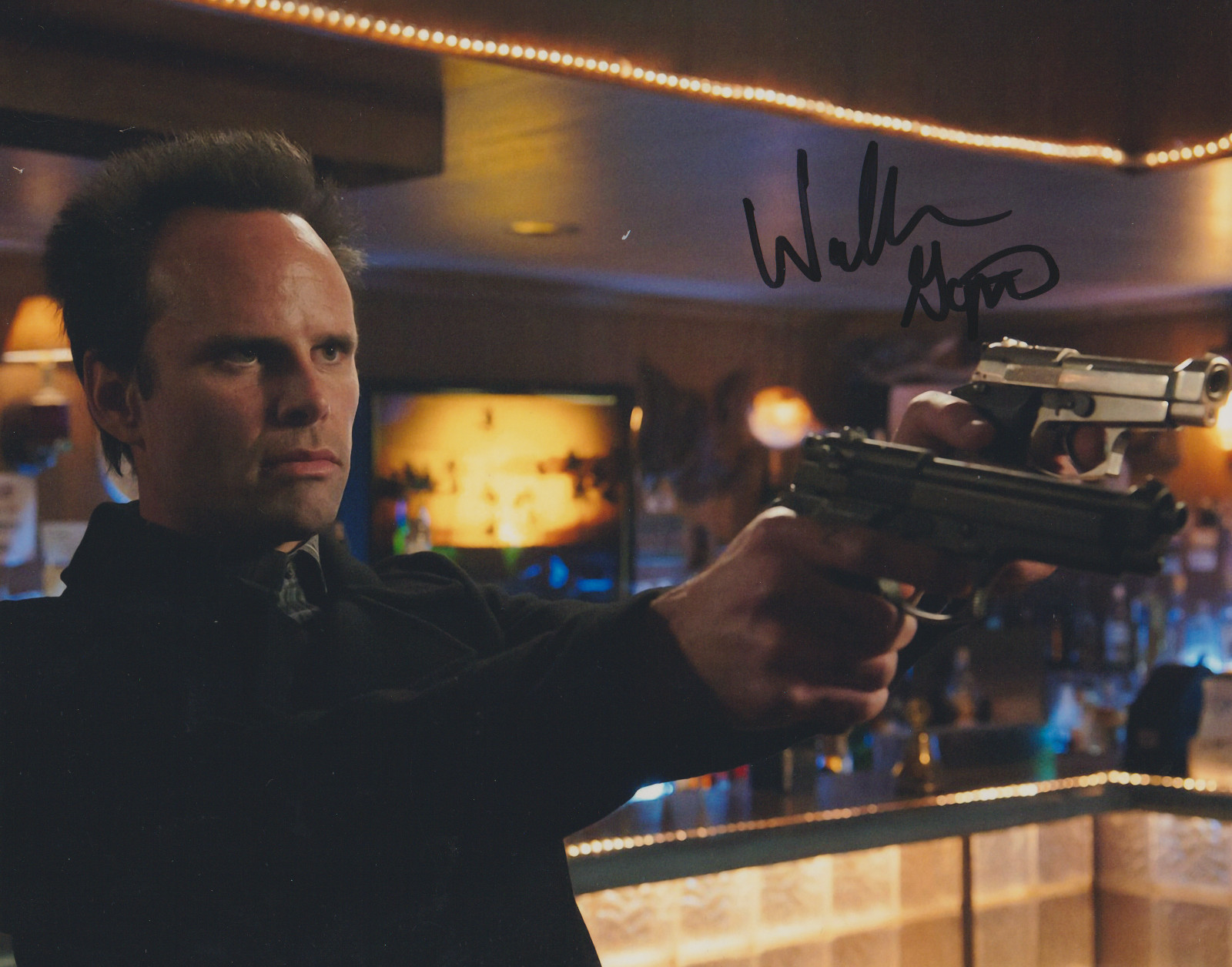 WALTON GOGGINS JUSTIFIED SIGNED 10X8 PHOTO AUTOGRAPH BOYD CROWDER FX TELEVISION