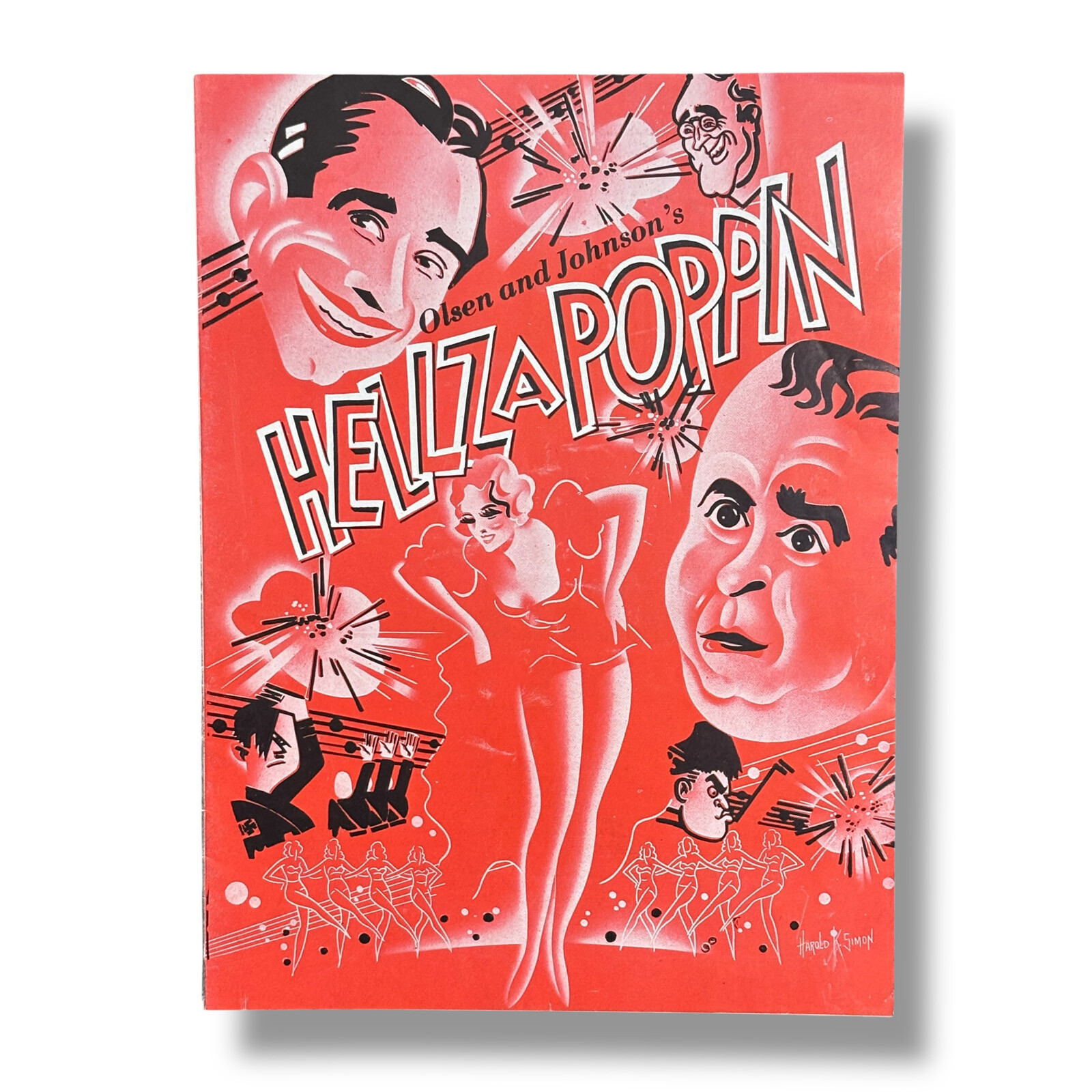 1938 Hellzapoppin Broadway Program Olsen & Johnson Revue Political Satire NYC