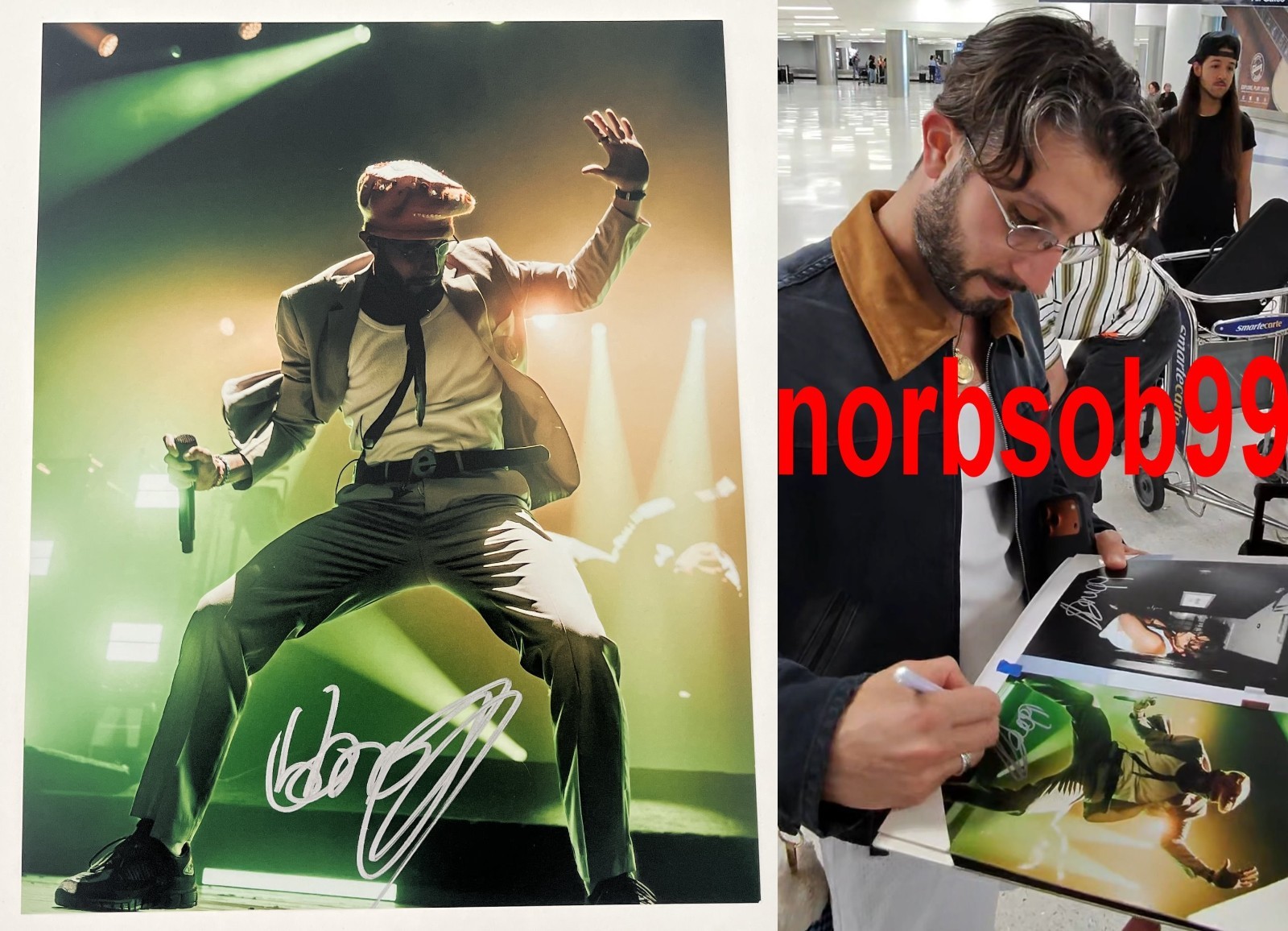 BBNO$ BBNOS SIGNED AUTOGRAPH 8×10 PHOTO B YUNG GRAVY w/EXACT PROOF & COA