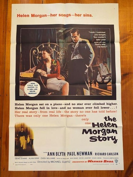 The Helen Morgan Story One Sheet 1957 Ann Blyth, Paul Newman, Richard Carlson
