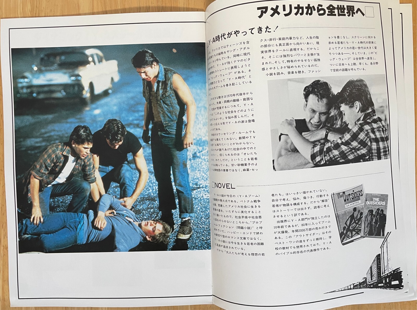 The Outsiders 1983 Movie Program Japan Thomas Howell, Matt Dillon, Ralph Macchio