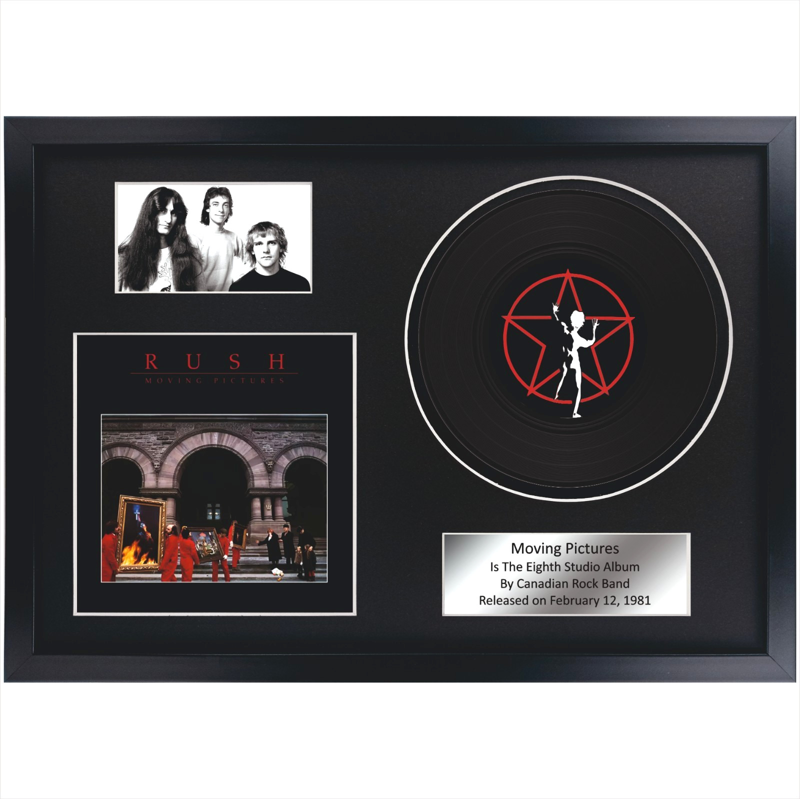 Rush – Permanent Waves / LP / Memorabilia / Souvenir in black frame / Rock