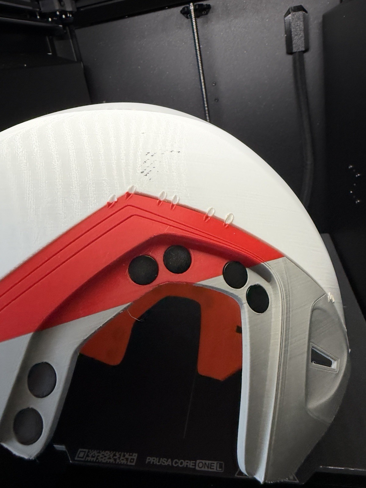 3D Printed Iron Man Helmet Raw PLA Kit 3‑Piece Fits 24” Head AS‑IS