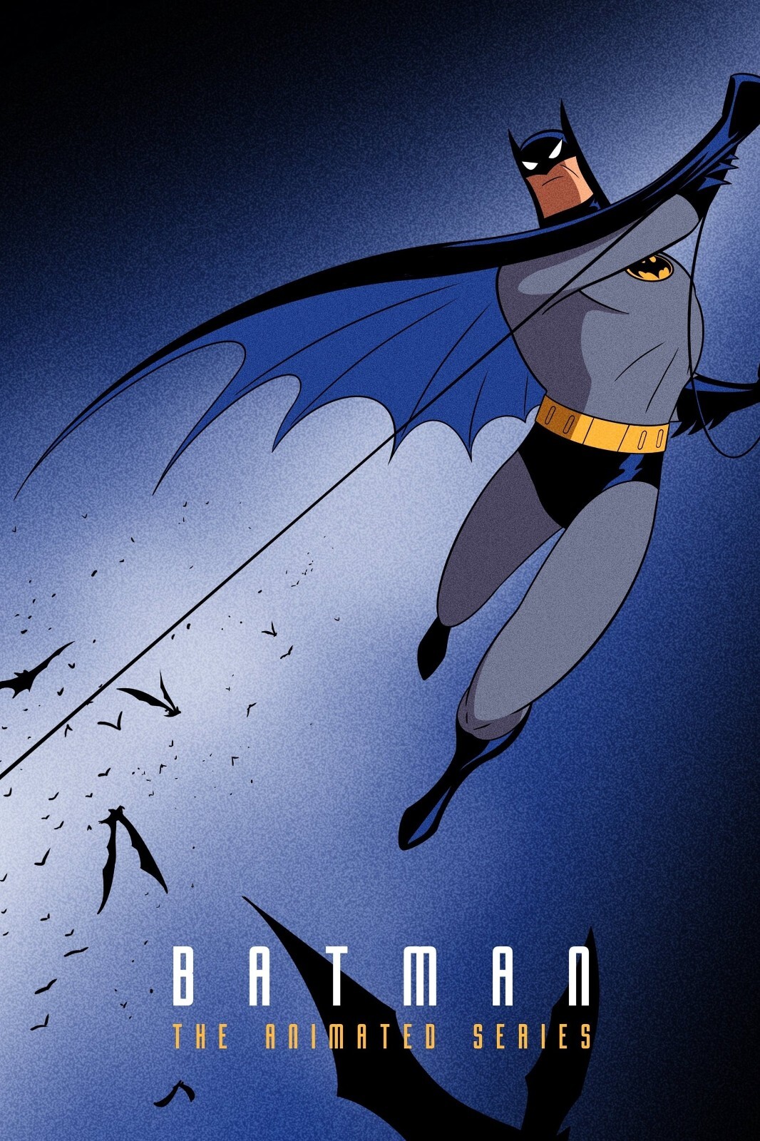 1992 Batman The Animated Series Poster 11X17 DC Mark Hamill Kevin Conroy Joker🍿