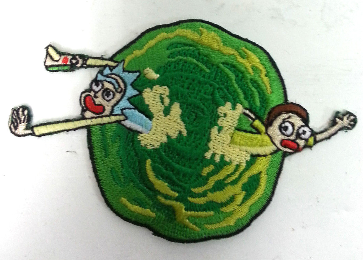 Rick & Morty in Vortex 3.75″ Embroidered Patch- Mailed from USA (R&MPA-06)
