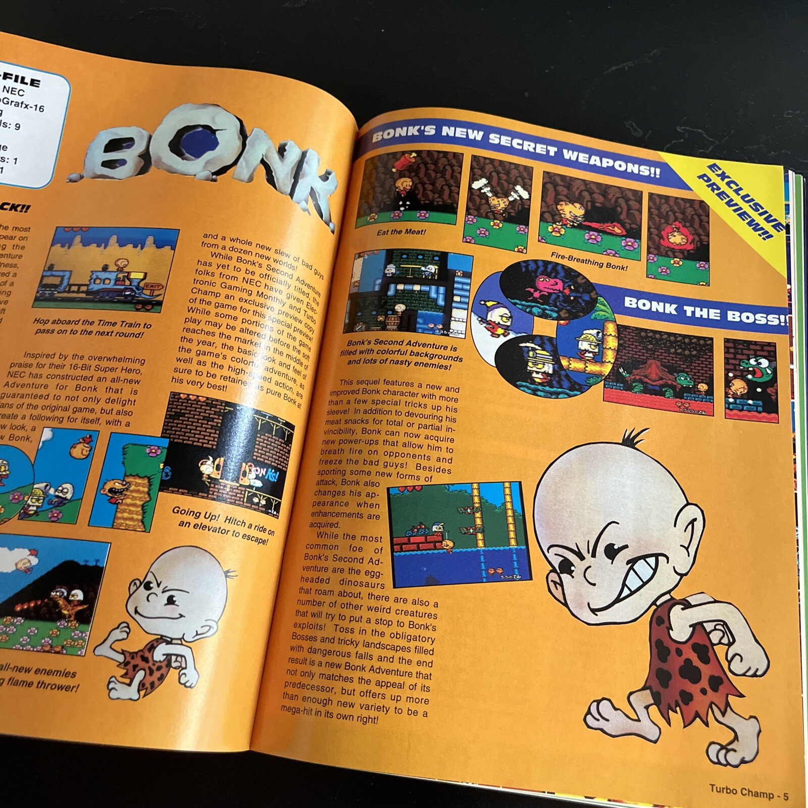 ELECTRONIC GAMING MONTHLY #19 Feb 1991 Vintage Magazine Bonk Super Mario 4