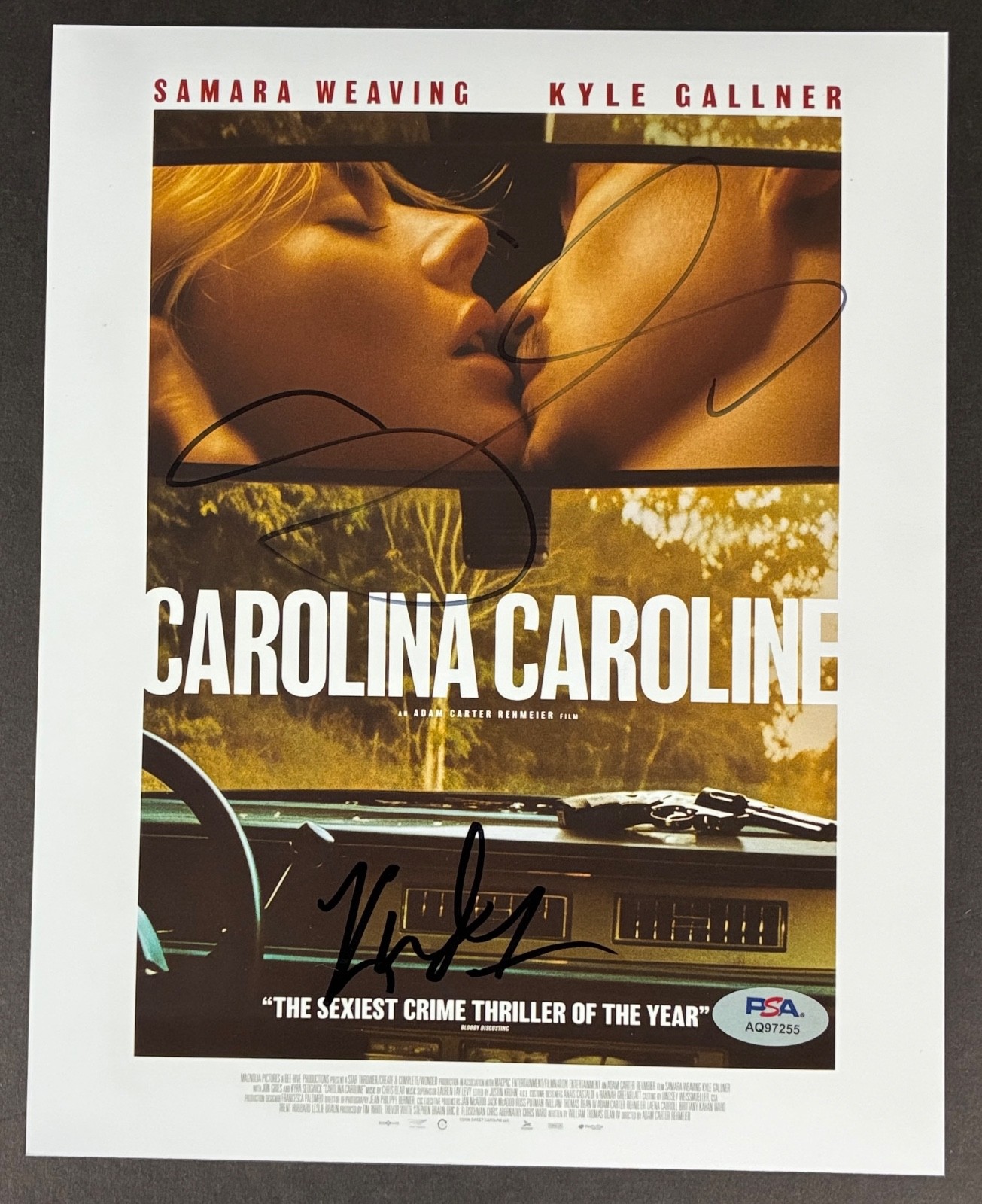 KYLE GALLNER SAMARA WEAVING signed 8×10 photo PSA DNA autograph Carlina Caroline