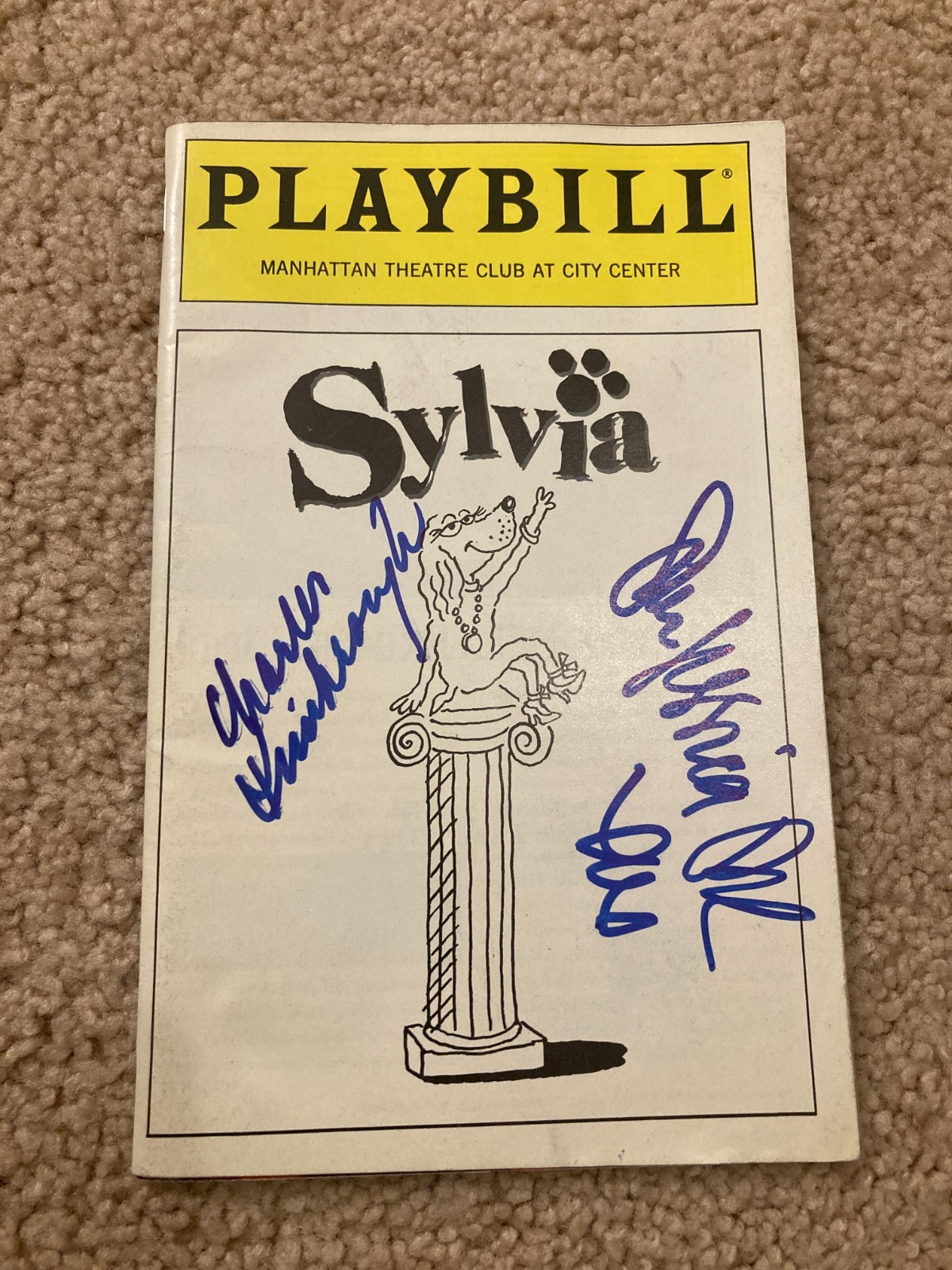 Sarah Jessica Parker Charles Kimbrough Signed Autographed Sylvia Playbill JG COA