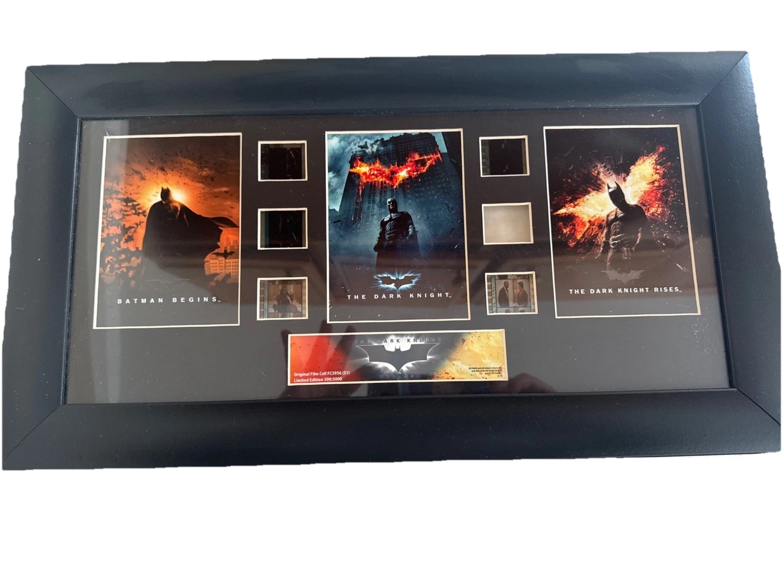 THE DARK KNIGHT TRILOGY Limited Edition Trio Framed FilmCells Presentation