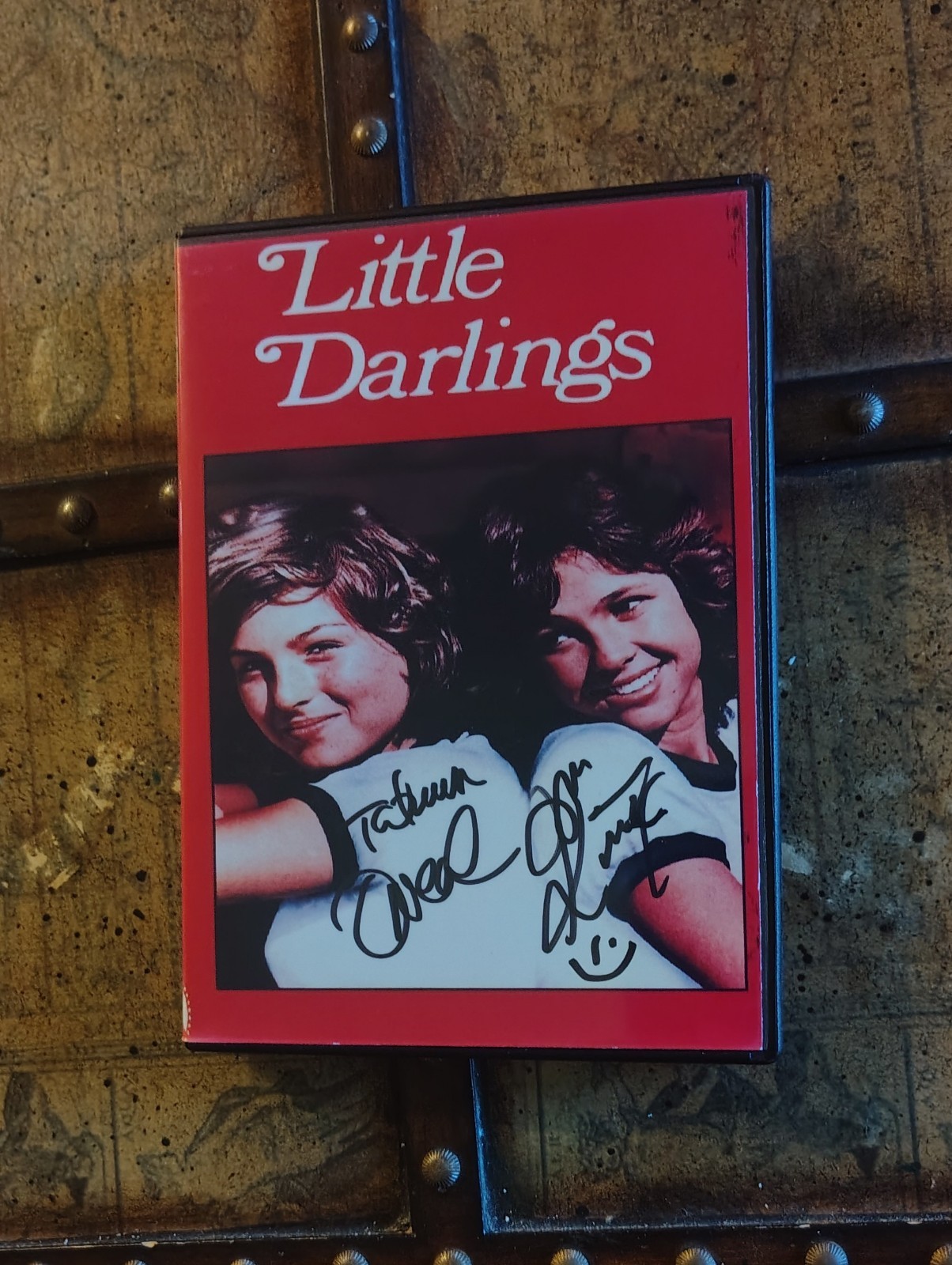 TATUM ONEAL & KRISTY McNICHOL Autographed LITTLE DARLINGS DVD Cover SHARPIE BLK
