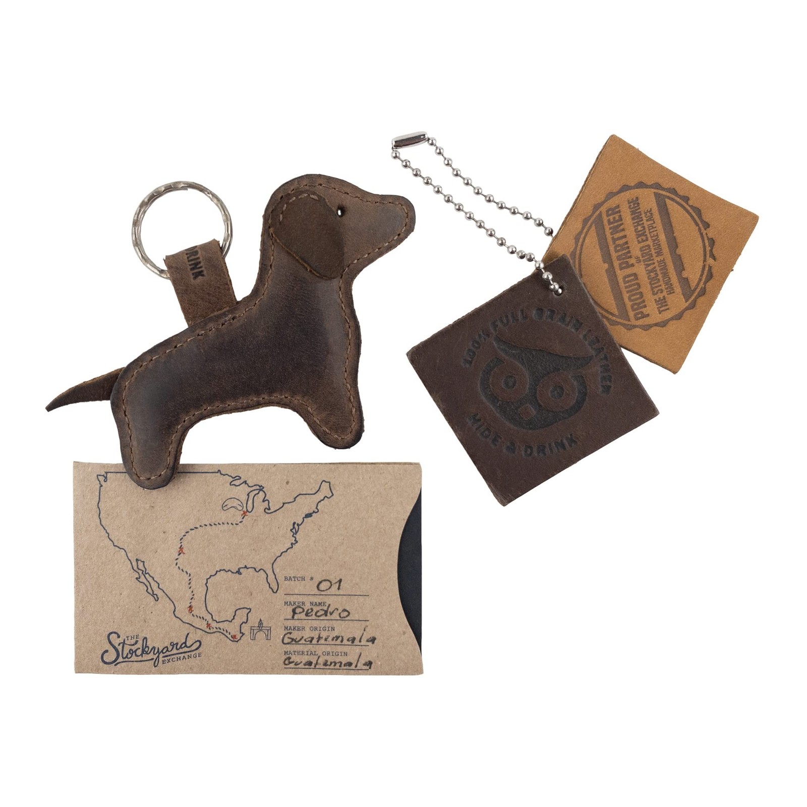 Hide & Drink, Dog Shaped Keychain, Dachshund Keyring, Cute Stuffed Animal Orn…