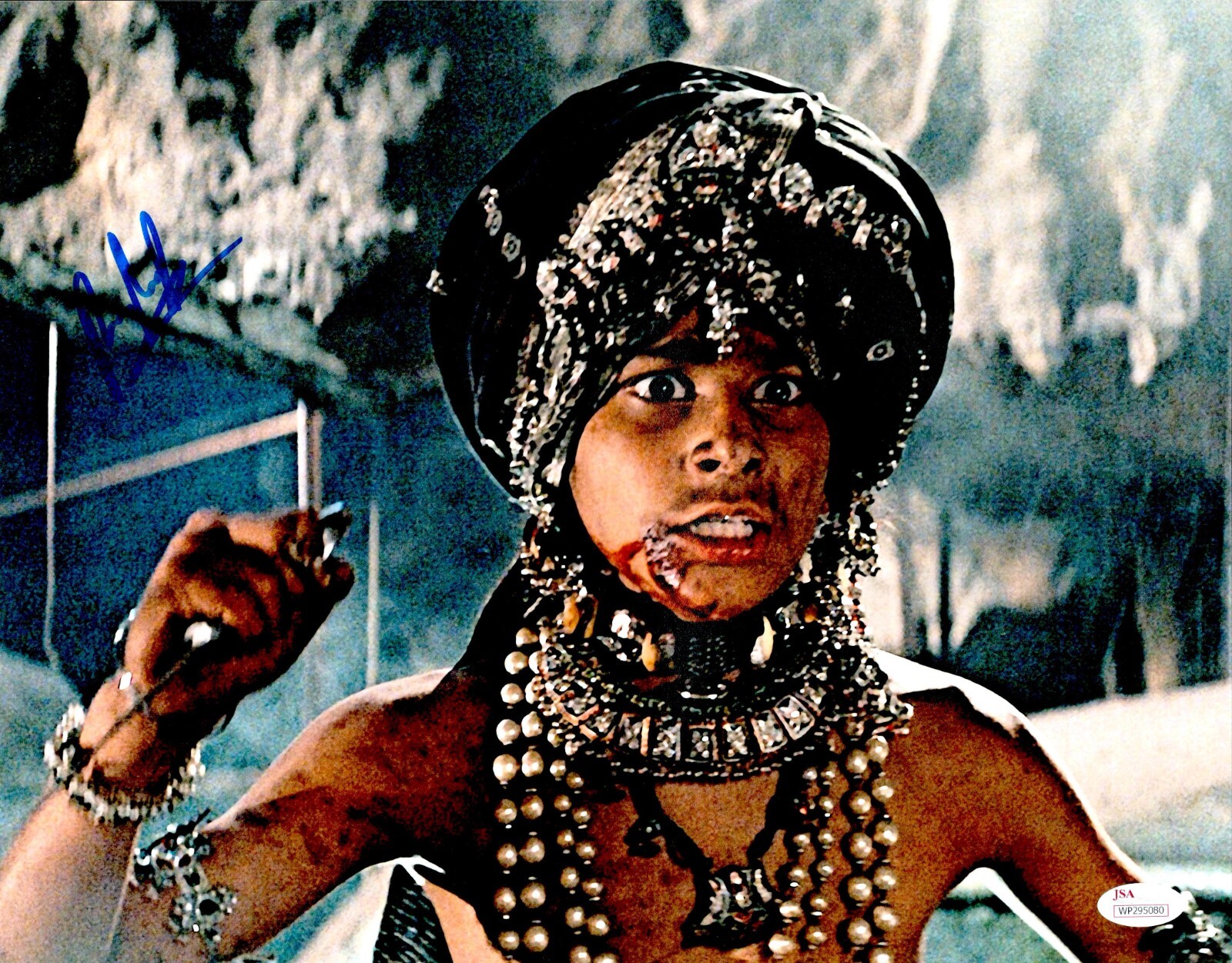 RAJ SINGH Signed INDIANA JONES 11×14 Photo TEMPLE OF DOOM Autograph JSA COA Cert