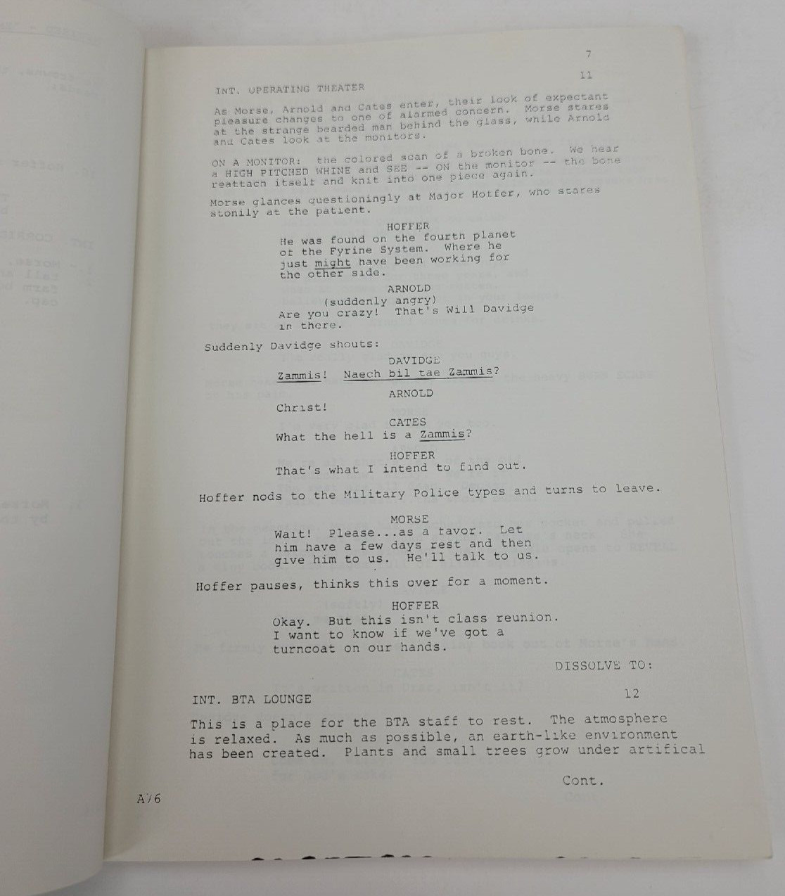 ENEMY MINE / Edward Khmara 1984 Screenplay office copy, Dennis Quaid space war