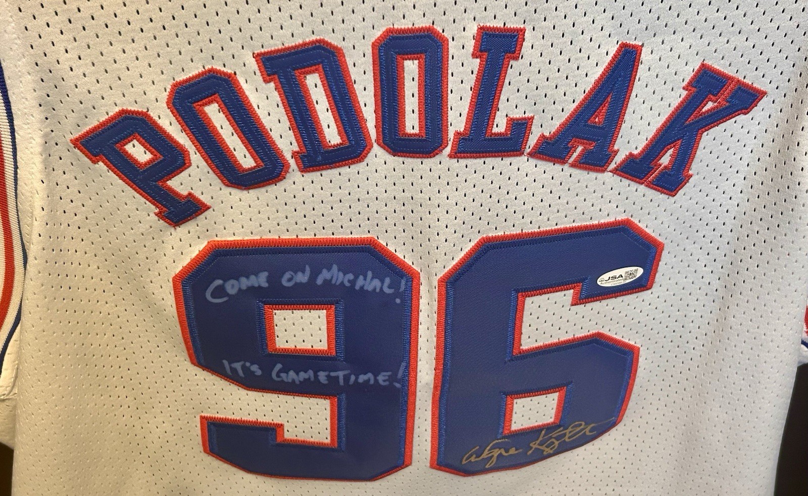 Space Jam Wayne Knight Jersey Auto Signed MJ Stan Newman B-Ball Movie 30th COA