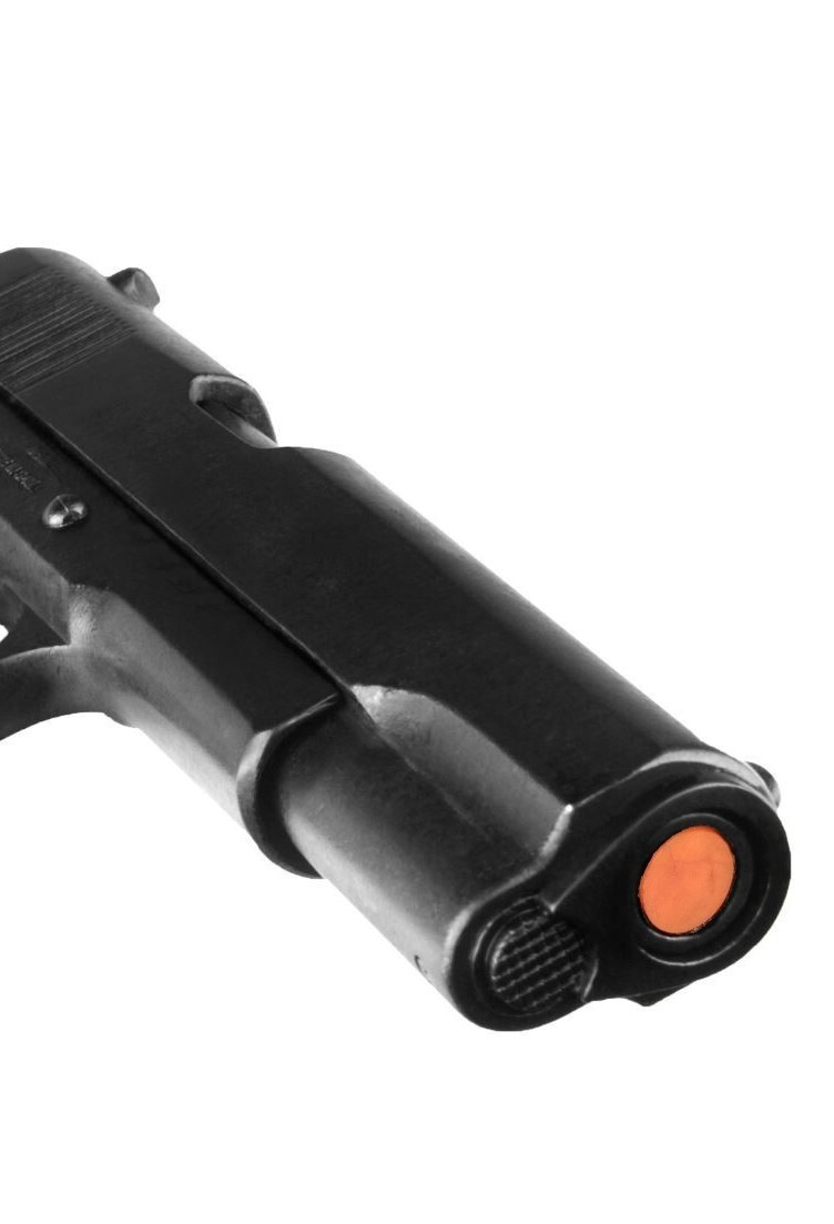 Denix 1911 A1 Nonfiring Replica Gun Prop, Black w. Dark Wood Grips – New