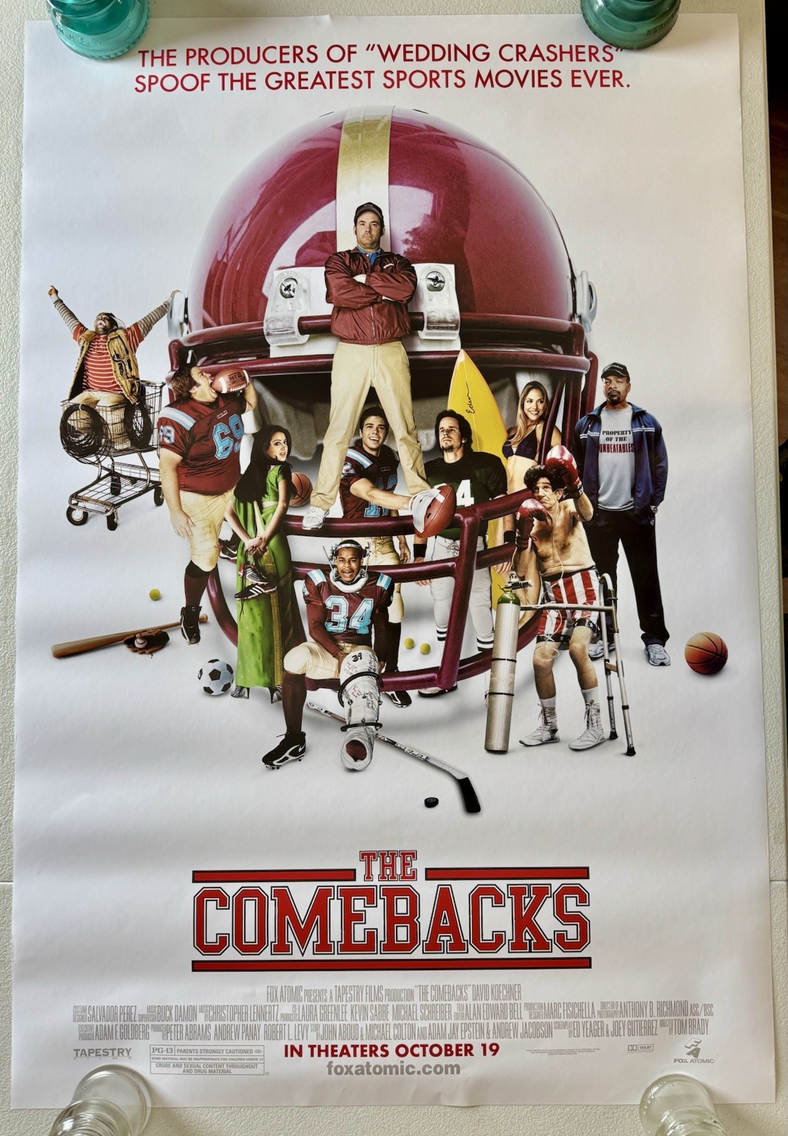 THE COMEBACKS MOVIE POSTER 2 Sided ORIGINAL 27×40 COMDEY DAVID KOECHNER