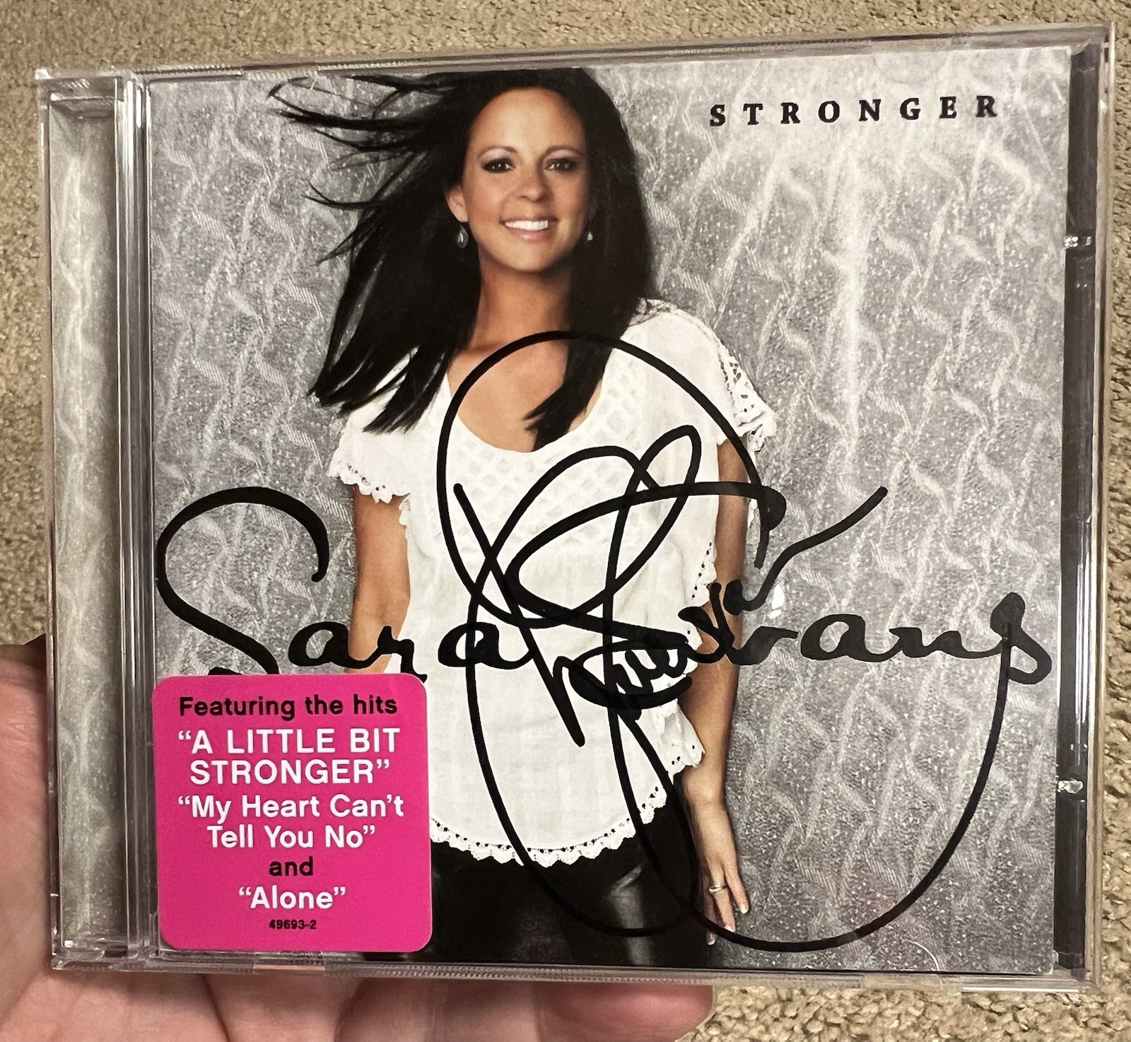 Sara Evans Cd Stronger Signed / Autographed 2011 Sony Music / RCA – Hype Sticker